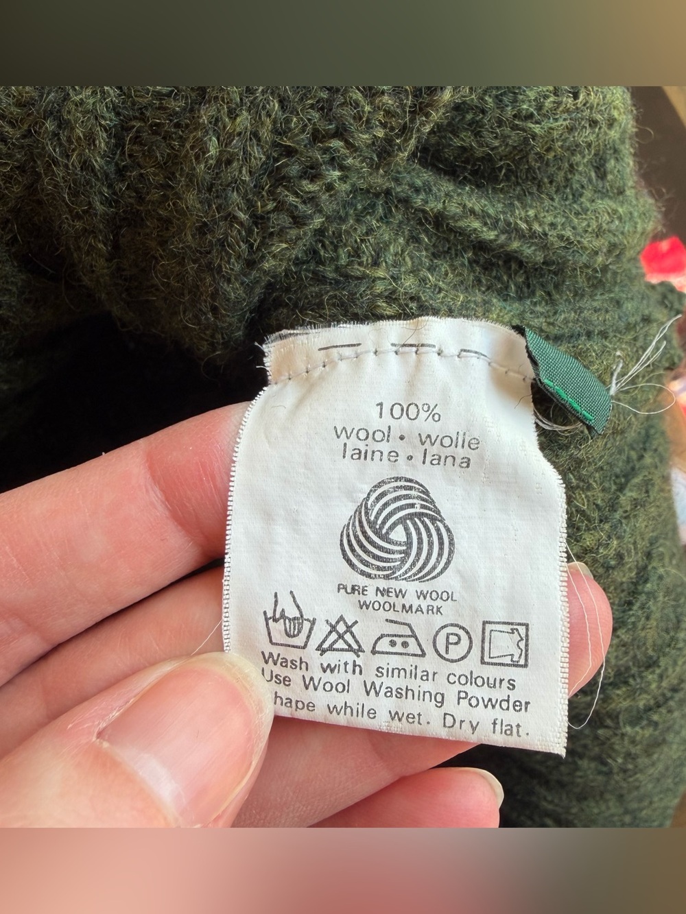 100% Wool Ribbed Collared Sweater - Picture 5 of 7